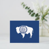 Wyoming State Flag Postkarte (Stehend Vorderseite)