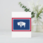 Wyoming State Flag Postkarte (Stehend Vorderseite)