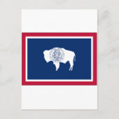 Wyoming State Flag Postkarte (Vorderseite)