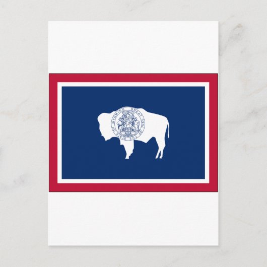 Wyoming State Flag Postkarte (Vorderseite)