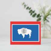 Wyoming State Flag Postkarte (Stehend Vorderseite)