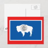 Wyoming State Flag Postkarte (Vorne/Hinten)