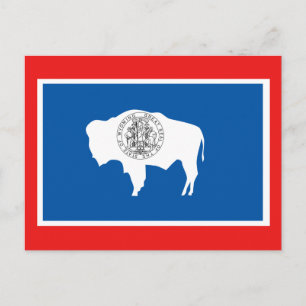 Wyoming State Flag Postkarte