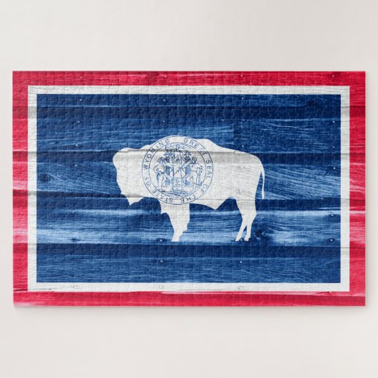 Wyoming State Flag Puzzle (Horizontal)