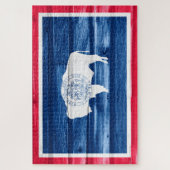 Wyoming State Flag Puzzle (Vertikal)
