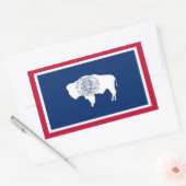 Wyoming State Flag Rechteckiger Aufkleber (Umschlag)