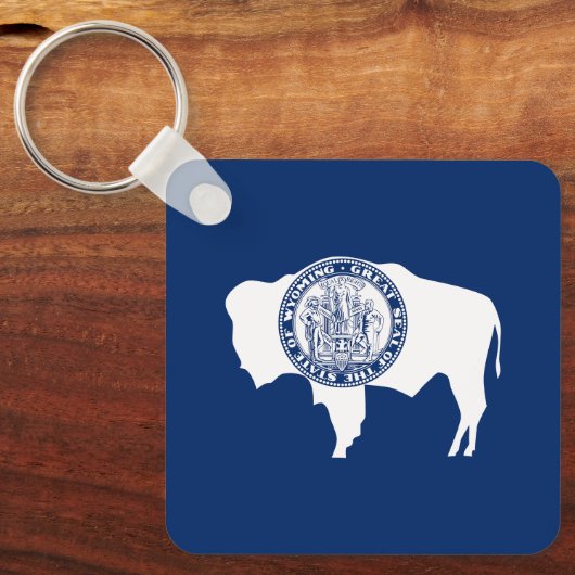 Wyoming State Flag Schlüsselanhänger (Vorderseite)