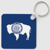 Wyoming State Flag Schlüsselanhänger (Rückseite)