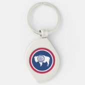 Wyoming State Flag Schlüsselanhänger (Vorderseite)