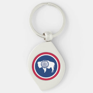 Wyoming State Flag Schlüsselanhänger