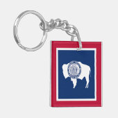 Wyoming State Flag Schlüsselanhänger (Vorderseite links)