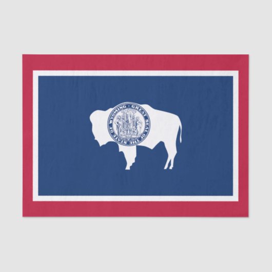 Wyoming State Flag Seidenpapier (Vorderseite)
