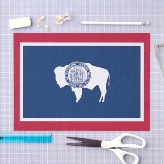 Wyoming State Flag Seidenpapier (Handwerk)