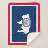 Wyoming State Flag Sherpadecke (Vorderseite)