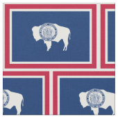 Wyoming State Flag Stoff (Nahaufnahme)