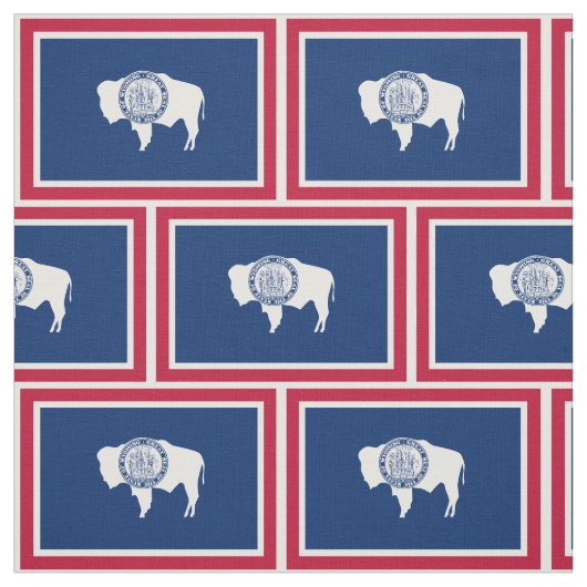 Wyoming State Flag Stoff (Muster)