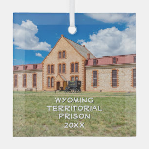 Wyoming Territorial Prison, Laramie, WY Ornament Aus Glas