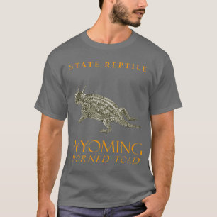 Wyoming-Territorium-Reptil Die Krötenechse T-Shirt