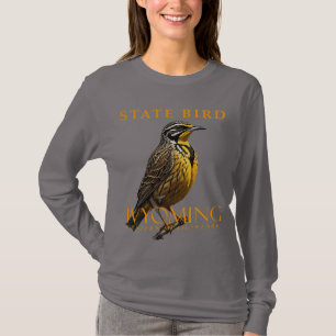Wyoming-Territorium-Vogel Die Wiesenlerche T-Shirt
