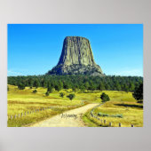 Wyoming, Teufelturm Poster (Vorne)