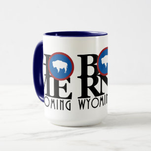 Wyoming Triple Play (Zuhause, Geboren, Liebe) 15oz Tasse