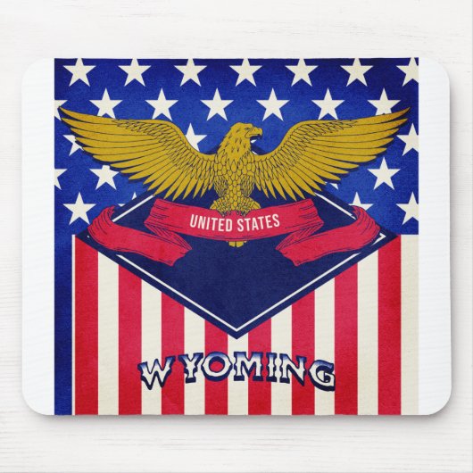 Wyoming USA Flag Mousepad (Vorne)