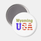 Wyoming USA! Magnet (Vorderseite/Rückseite)