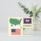 Wyoming, USA Postkarte (Stehend Vorderseite)