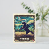 Wyoming | Vincent Van Gogh Inspiriert Postkarte (Stehend Vorderseite)