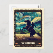 Wyoming | Vincent Van Gogh Inspiriert Postkarte (Vorne/Hinten)
