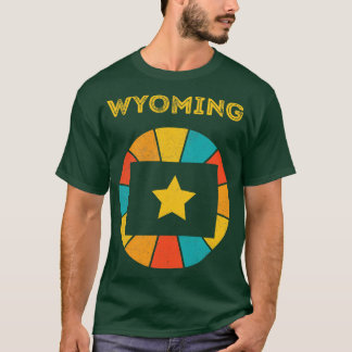 Wyoming Vintag Distressed Souvenir 1 T-Shirt