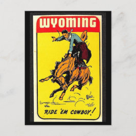 Wyoming Vintag Postkarte