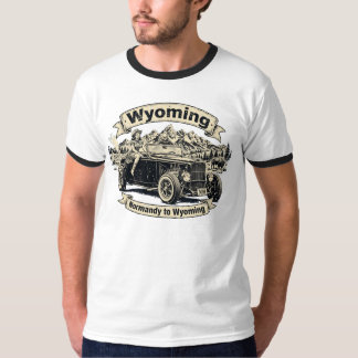 Wyoming Vintage Hot Rod Americana Herren-Ringer-T- T-Shirt