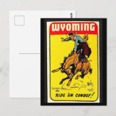 Wyoming Vintage Postkarte (Vorne/Hinten)