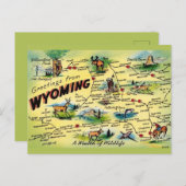 Wyoming Vintage Postkartenkarte Postkarte (Vorne/Hinten)