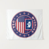 Wyoming Wandteppich (Vorderseite (Horizontal))