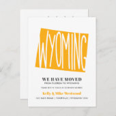 Wyoming We have New address New Zuhause Postcard Postkarte (Vorne/Hinten)