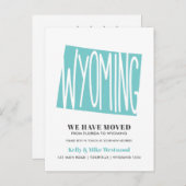 Wyoming We have New address New Zuhause Postcard Postkarte (Vorne/Hinten)
