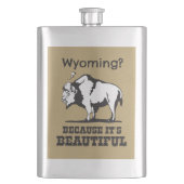 Wyoming? Weil es schön ist Flachmann (Vorderseite)