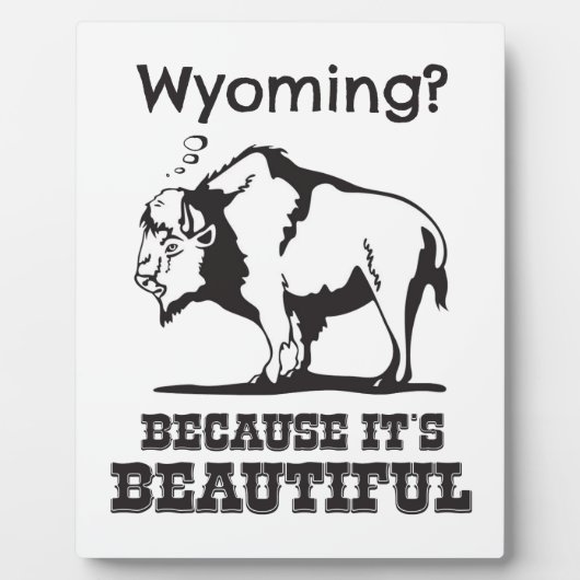 Wyoming? Weil es schön ist Fotoplatte (Vorderseite)