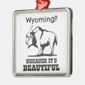 Wyoming? Weil es schön ist Ornament Aus Metall (Links)