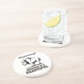 Wyoming? Weil es schön ist Sandstein Untersetzer (Seite)