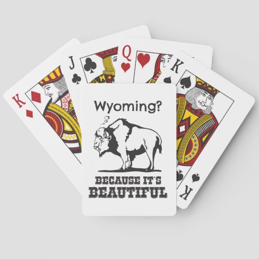 Wyoming? Weil es schön ist Spielkarten (Rückseite)