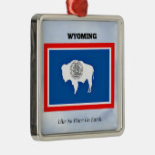 Wyoming, wie kein Ort auf der Erde Ornament Aus Metall (Rechts)