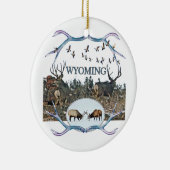 WYOMING-wild lebende Tiere Keramikornament (Rechts)