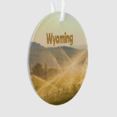 Wyoming Wild West Farm Land Ranch Ornament (Vorderseite)