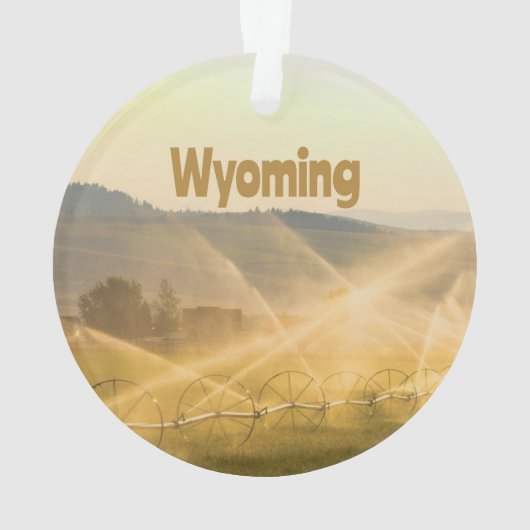 Wyoming Wild West Farm Land Ranch Ornament (Rückseite)