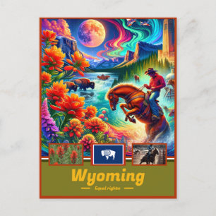 Wyoming Wilderness Wonders Majestic Postkarte