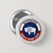 Wyoming will Trump 2020 Button (Vorne & Hinten)