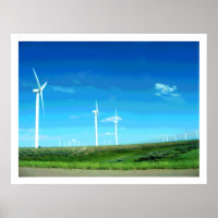 Wyoming Wind Turbinen II Print